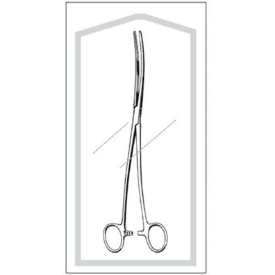 Forcep Dressing Bozeman Econo 10-1/4" Double/S-Curved SS Disposable 25/Bx